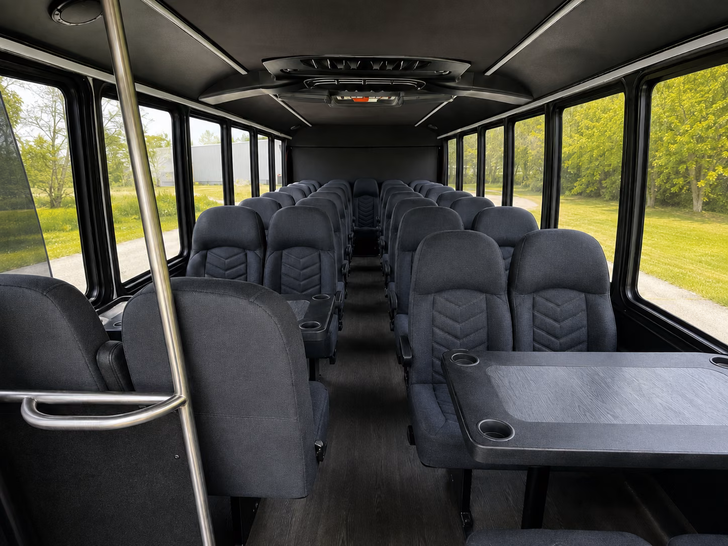 houston 18 passenger minibus inside