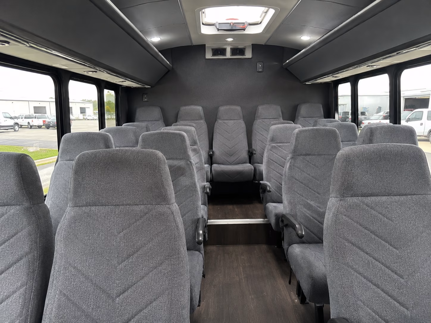 houston 18 passenger minibus interior