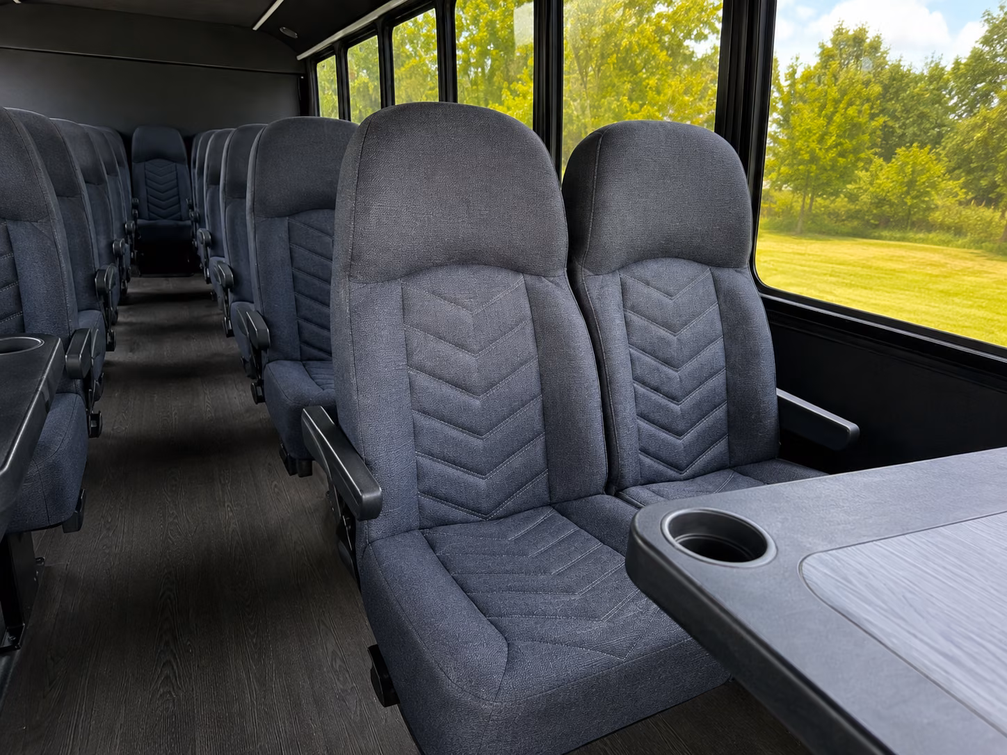 houston 20 passenger minibus interior
