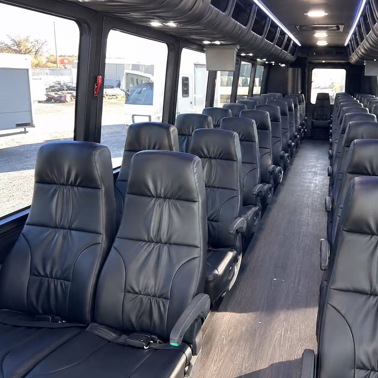 houston 25 passenger minibus interior