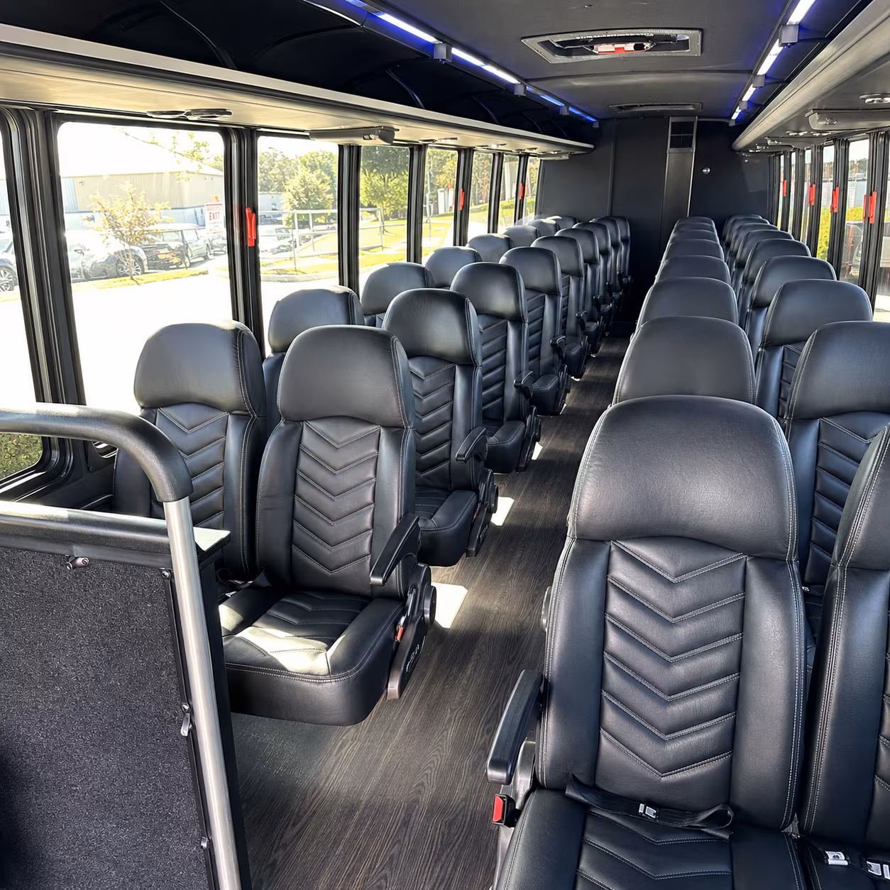 houston 28 passenger minibus inside