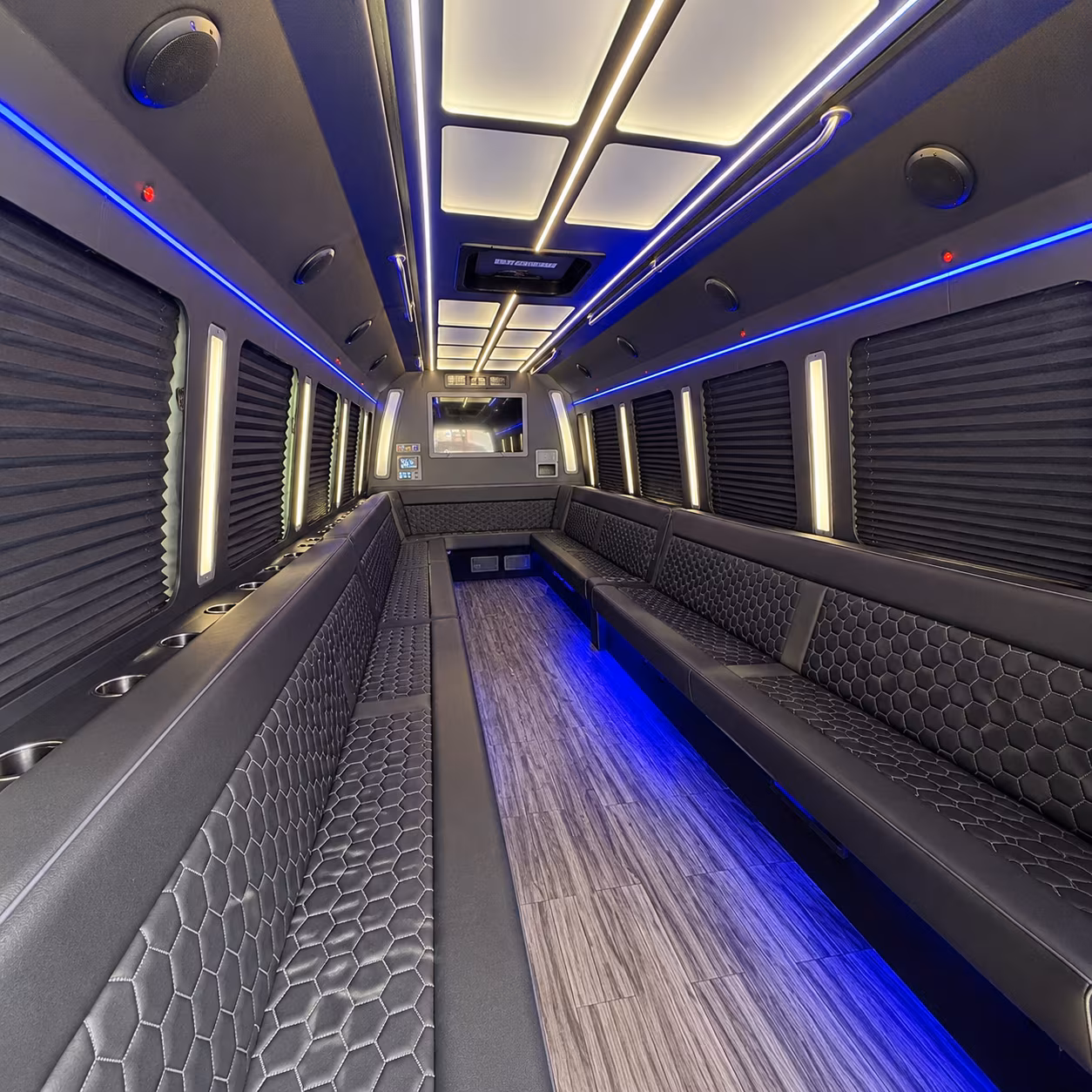houston 30 passenger party bus interior