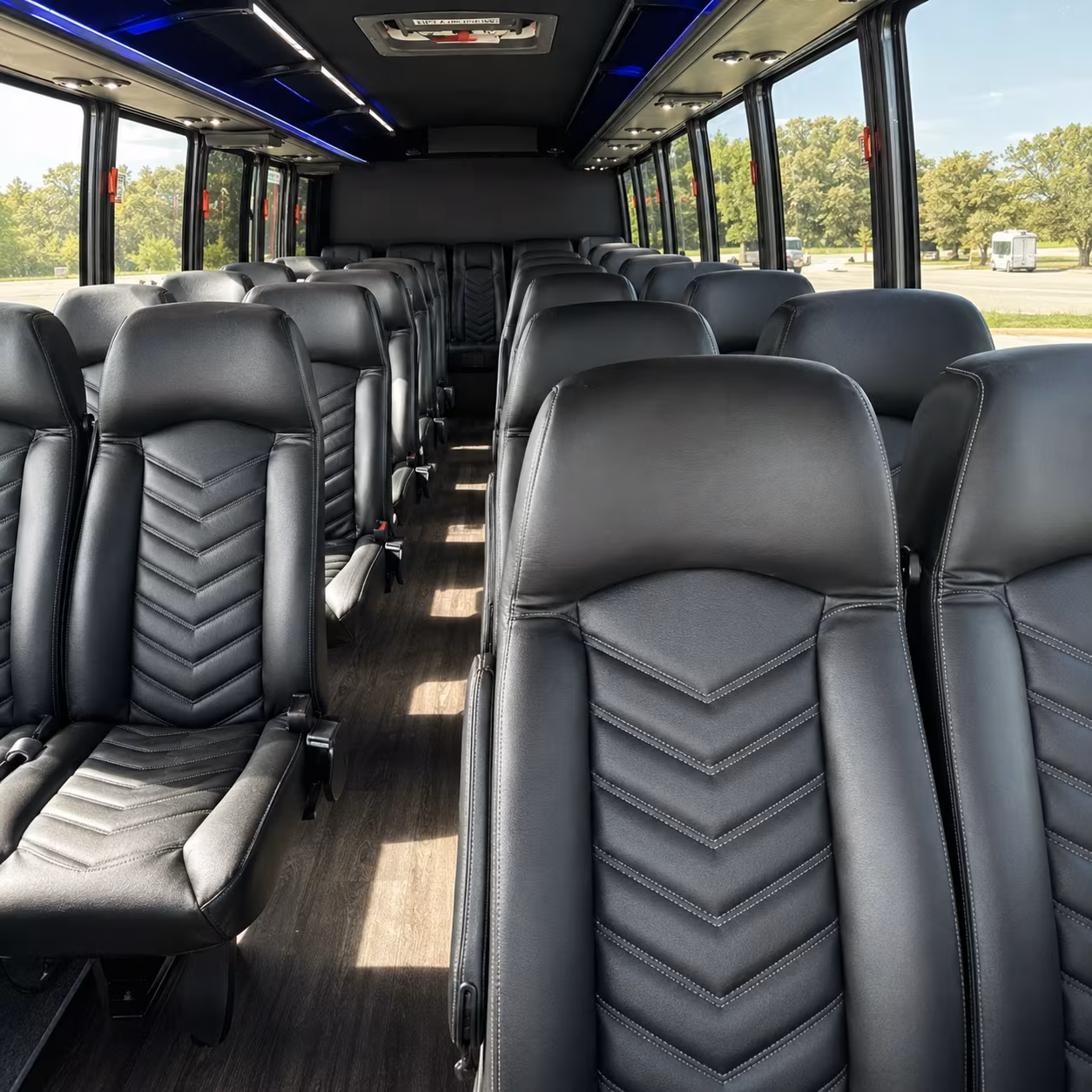 houston 35 passenger minibus inside