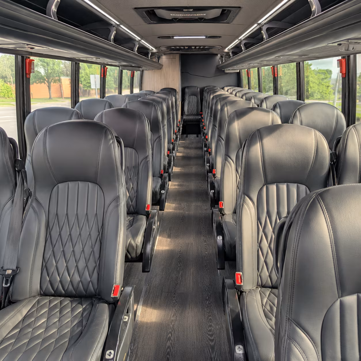 houston 35 passenger minibus interior