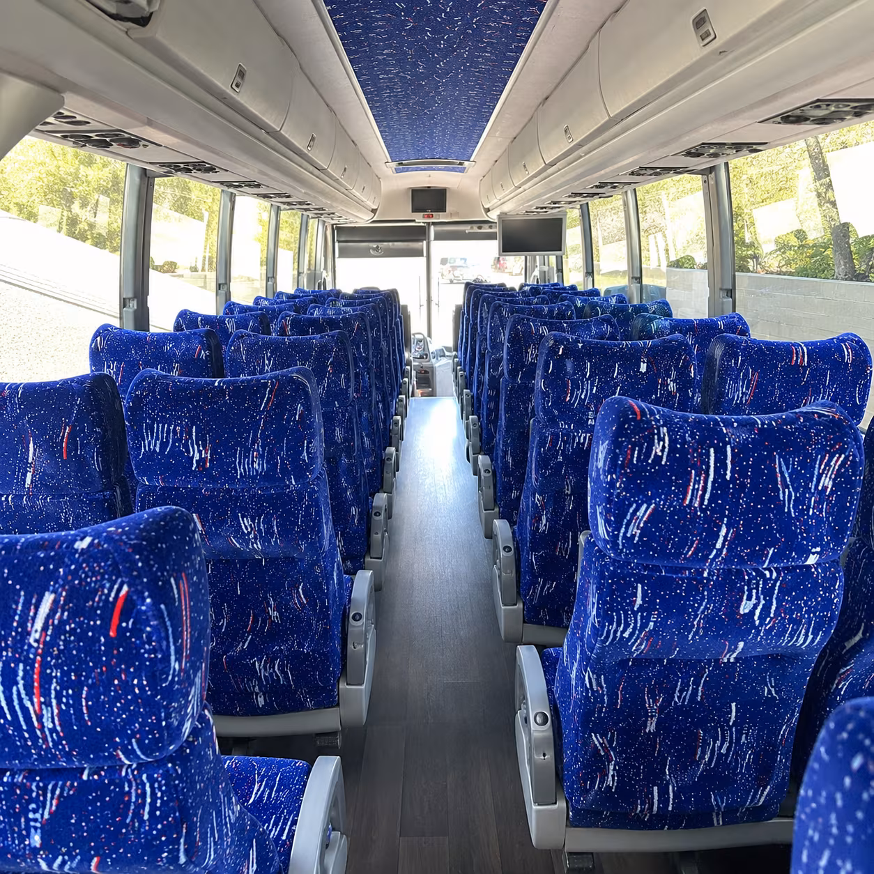 houston 50 passenger charter bus interior