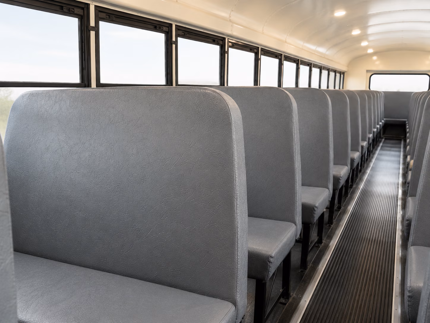 houston school bus inside